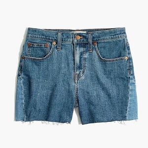 Madewell High Rise Denim Shorts Pieced Edition Size 26